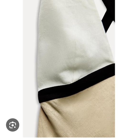 Zara NWT linen blend midi dress - Picture 3 of 8